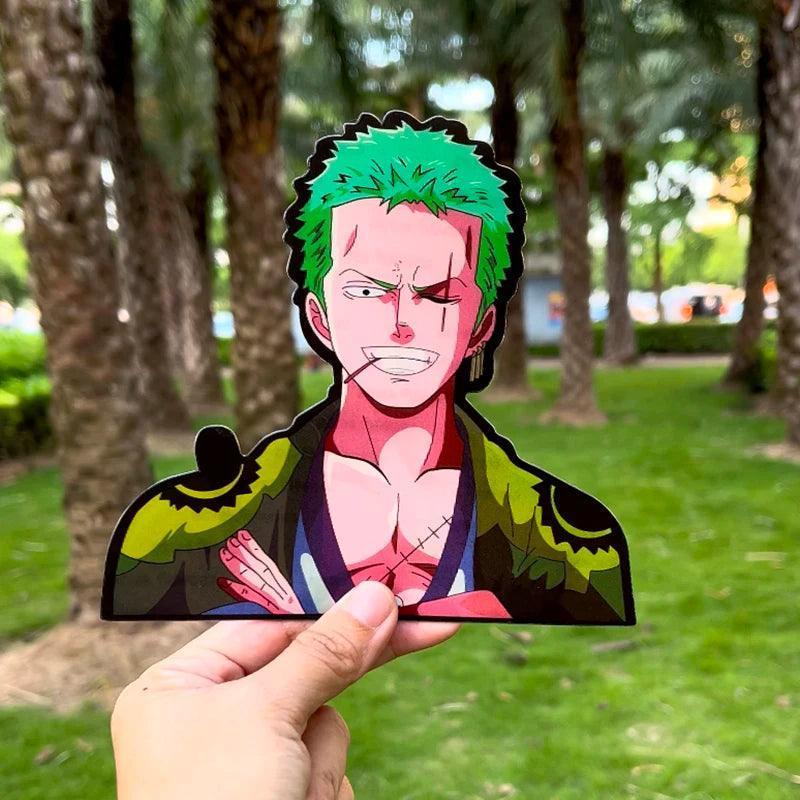 Adesivo 3D Roronoa Zoro anime one piece - Multiverseloja