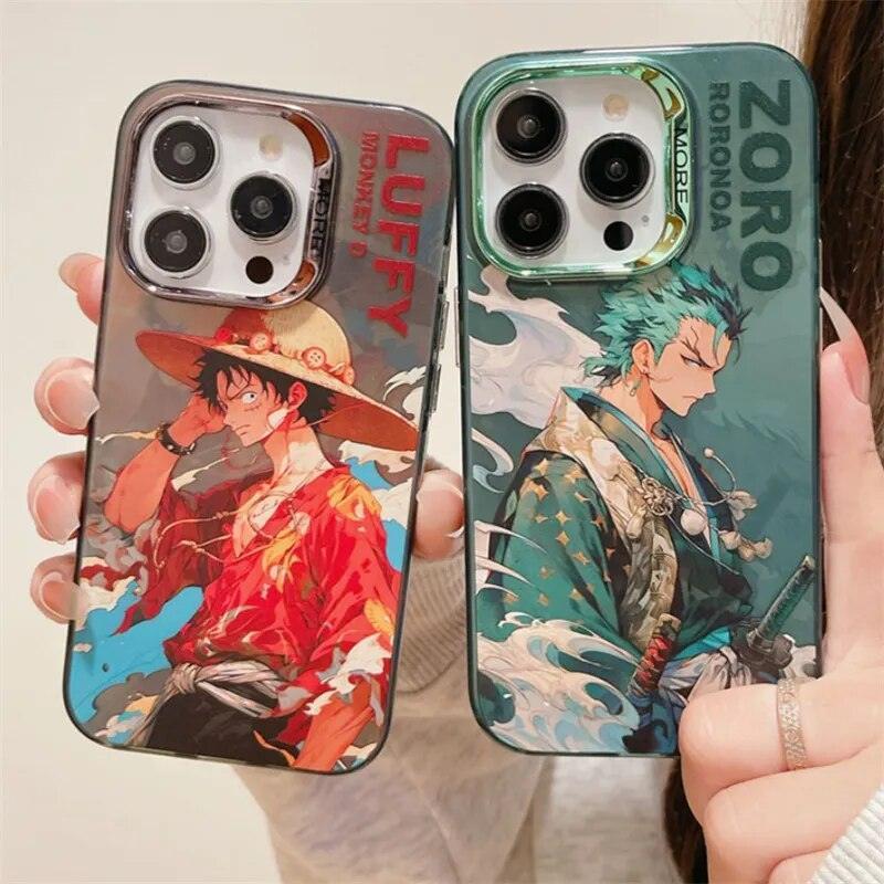 Capas telefone Zoro e Luffy - Multiverseloja