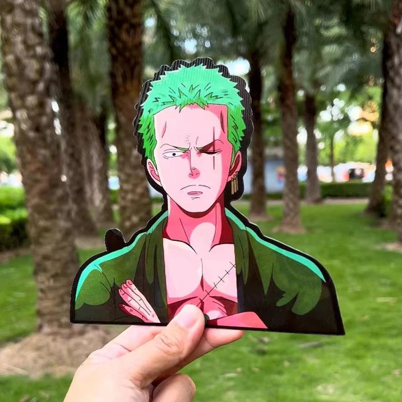 Adesivo 3D Roronoa Zoro anime one piece - Multiverseloja