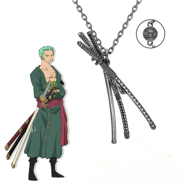 PINGENTE ESPADAS RORONOA ZORO - Multiverseloja